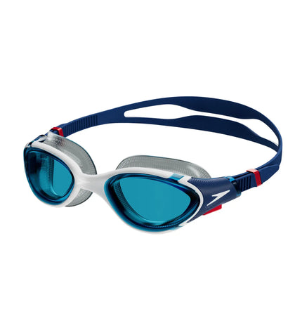 Unisex Adult Biofuse 2.0 Clear-Lens Swim Goggles - Blue & White_1