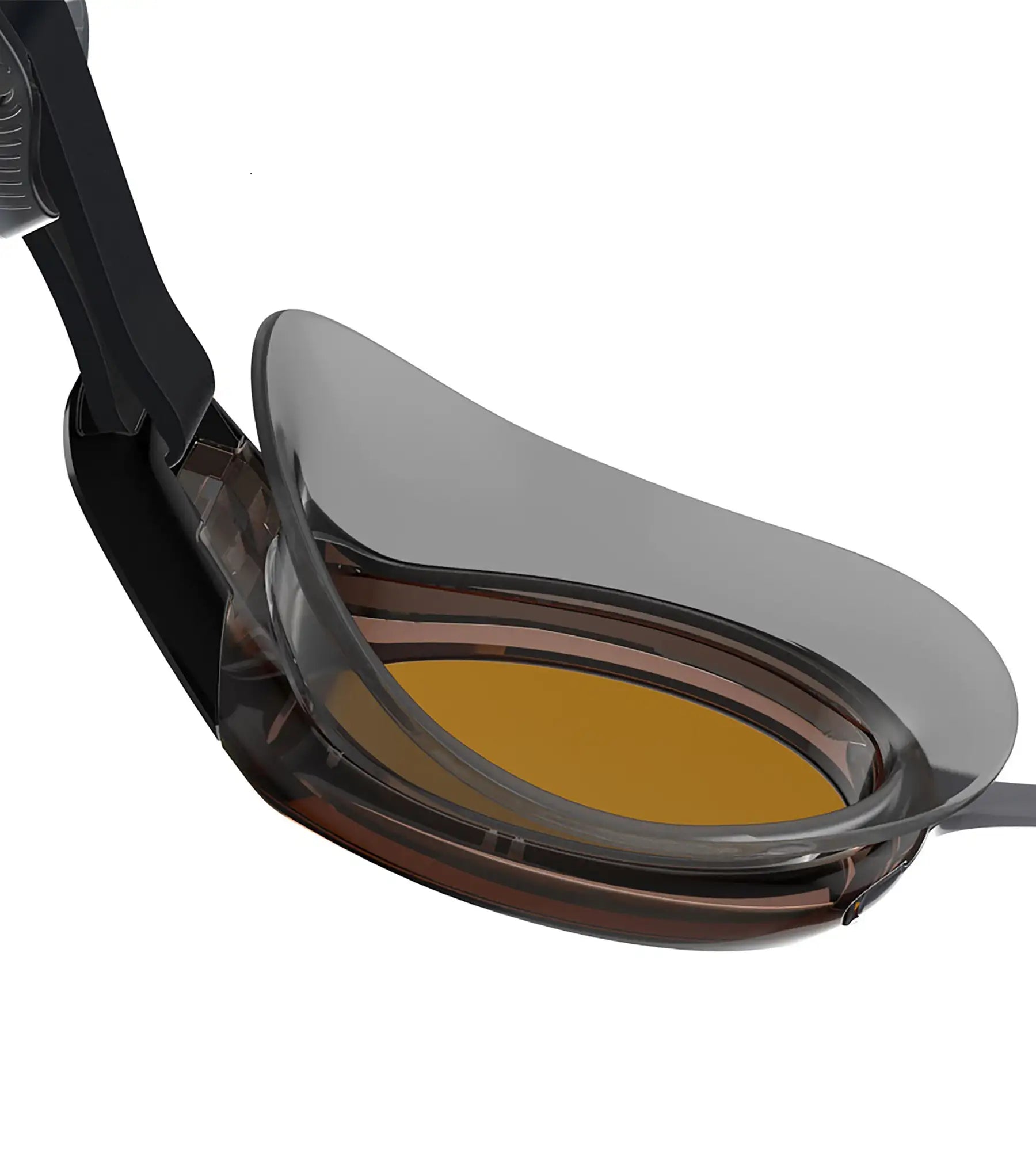 Unisex Adult Mariner Pro Mirror-Lens Swim Goggles - Black & Orange_4