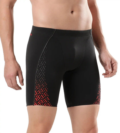 Men's Endurance Eco End+ Mid Jammer - Black & Fed Red_3