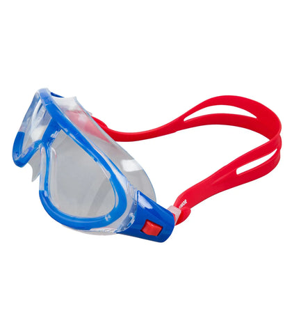 Unisex Junior Rift Clear-Lens Goggles - Lava Red & Beautiful Blue_1