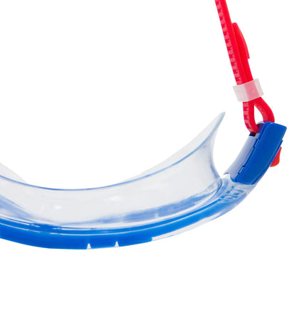 Unisex Junior Rift Clear-Lens Goggles - Lava Red & Beautiful Blue_3