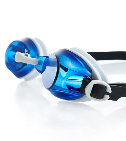 Unisex Adult Jet Tint-Lens Swim Goggles - Blue & White_2