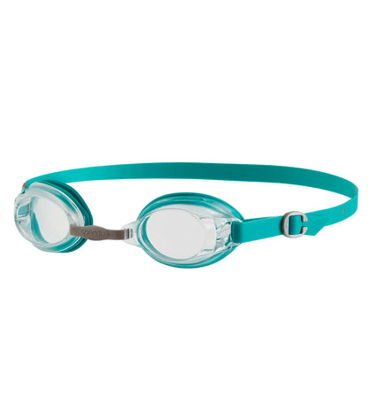 Unisex Adult Jet Clear-Lens Swim Goggles - Green & Clear_1
