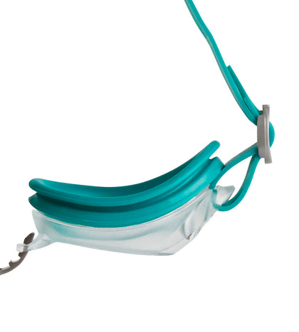 Unisex Adult Jet Clear-Lens Swim Goggles - Green & Clear_3