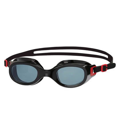 Unisex Adult Futura Classic Smoke-Lens Swim Goggles - Red & Smoke_1