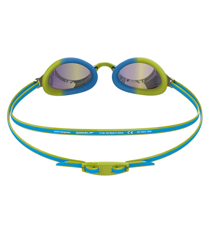 Unisex Junior Vengeance Mirror Clear-Lens Goggles - Green & Blue_2