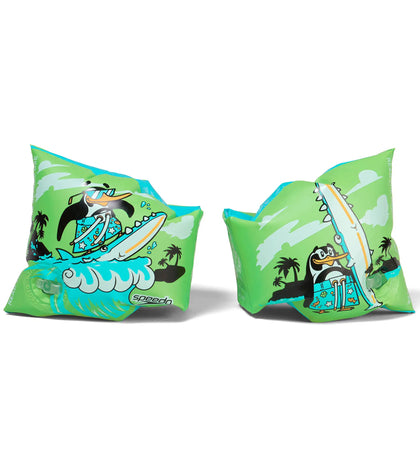 Printed Armbands Swim Confidence for Tot's - Green & Blue_2