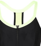 Women's Hydrosense Kneesuit Swimwear  - Black  &  Bright Zest_7
