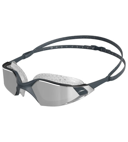 Unisex Adult Aquapulse Pro Mirror-Lens Swim Goggles - Grey & Silver_1