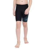 Boy's Endurance Medley Logo Jammer - Black  &  Aquarium_7