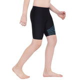 Boy's Endurance Medley Logo Jammer - Black  &  Aquarium_3