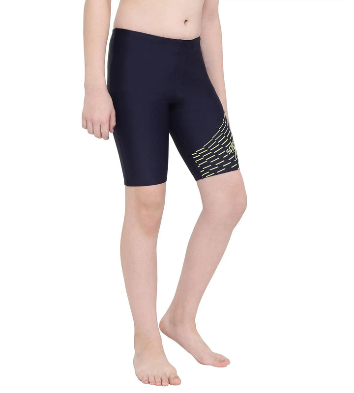 Boy's Endurance Medley Logo Jammer - True Navy  &  Spritz_3