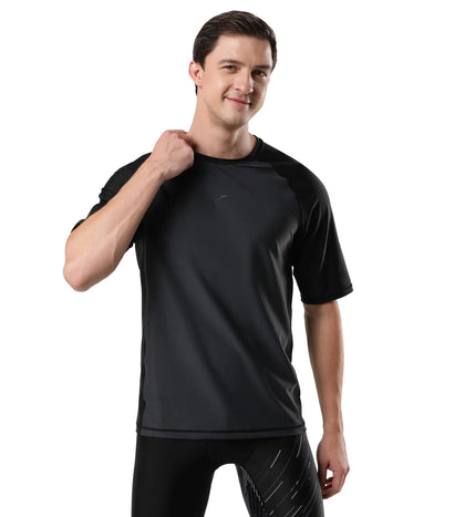 Men's Endurance Short Sleeve Suntop - Oxid Grey & Black_1