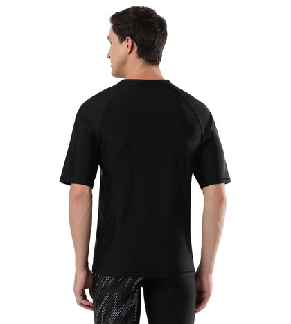 Men's Endurance Short Sleeve Suntop - Oxid Grey & Black_4