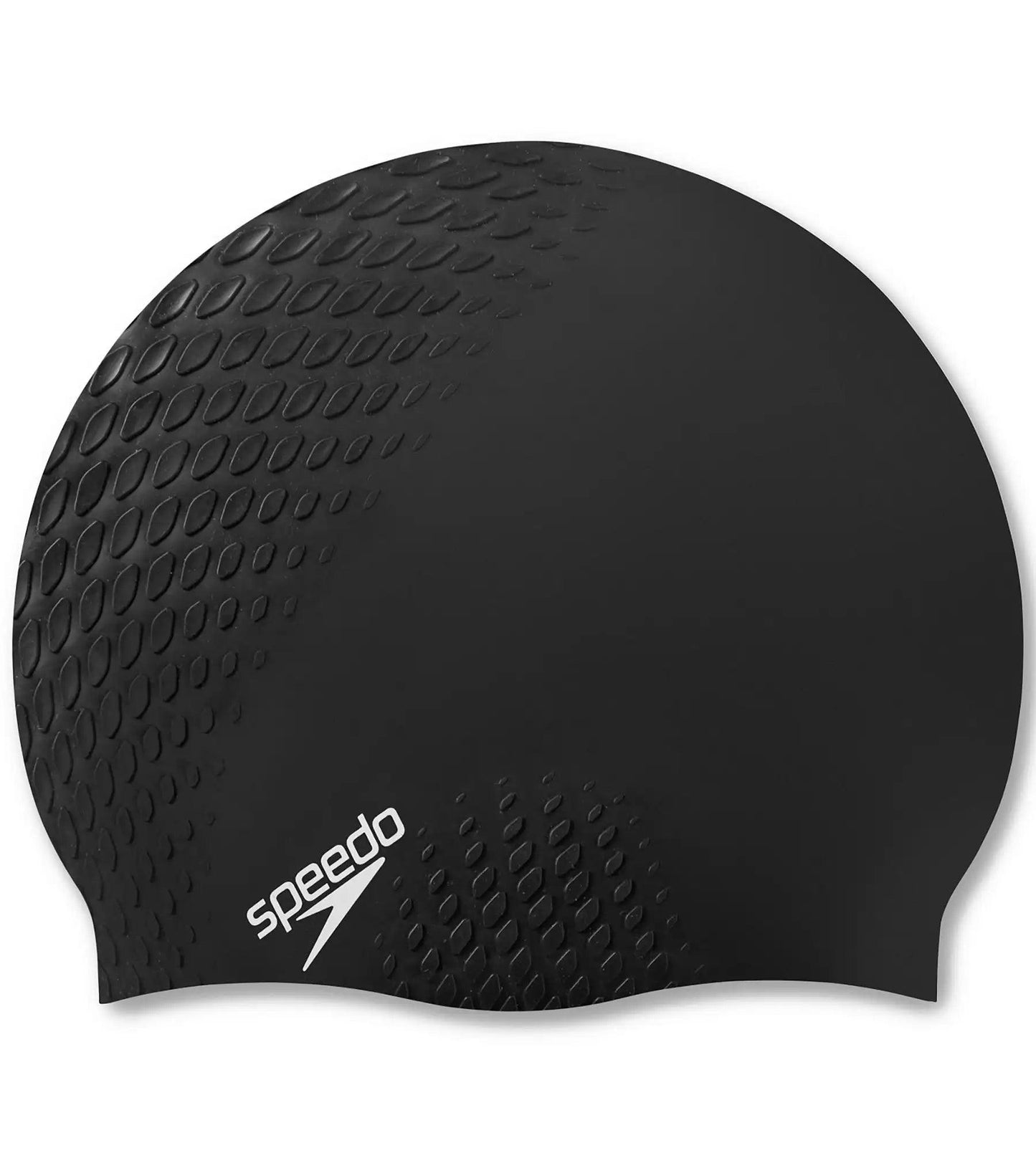 Unisex Adult Bubble Active+ Swim Cap - Black Black_1