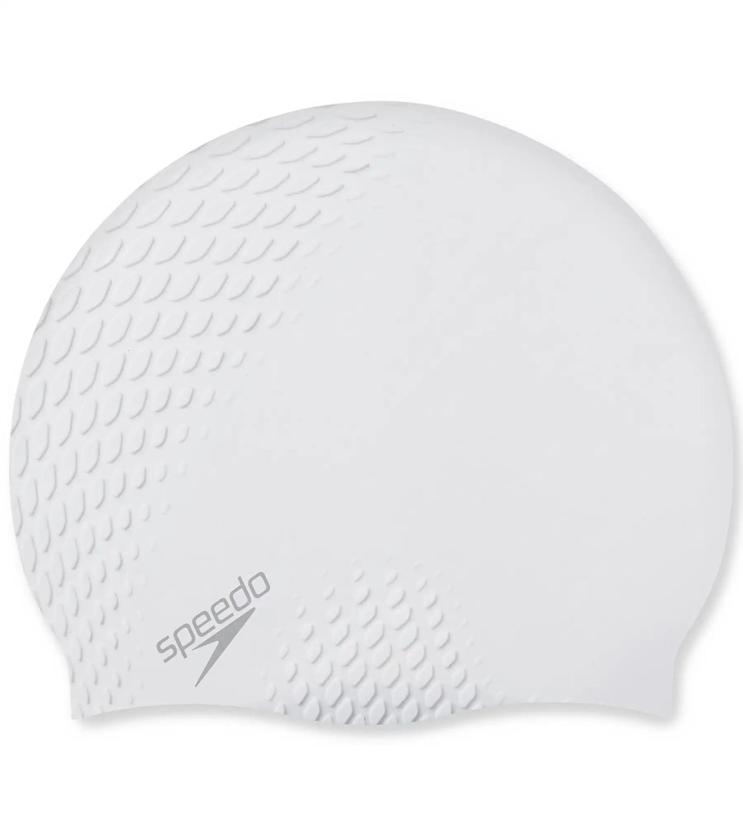 Unisex Adult Bubble Active + Swim Cap - White White_1