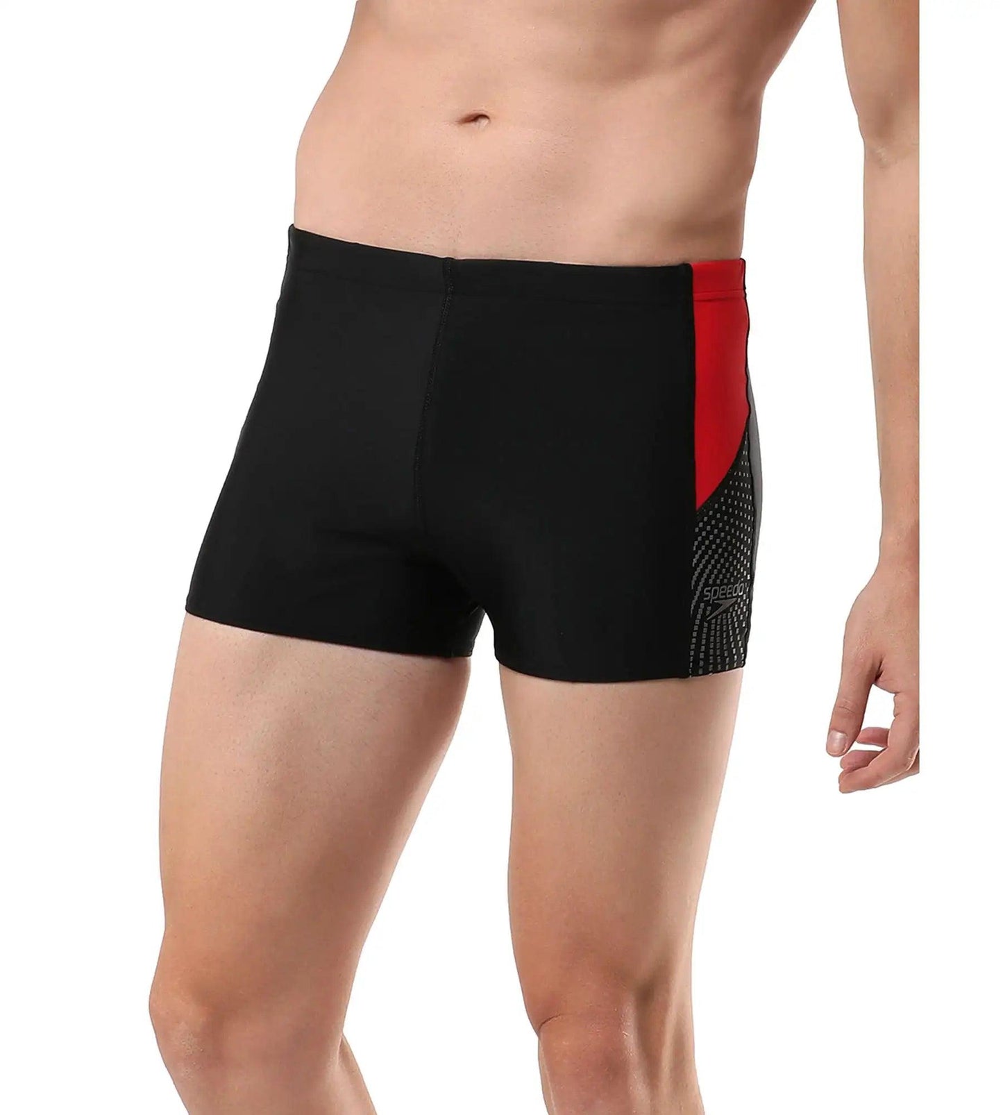 Men's Endurance Dive Aquashort - Black  &  Fed Red_3