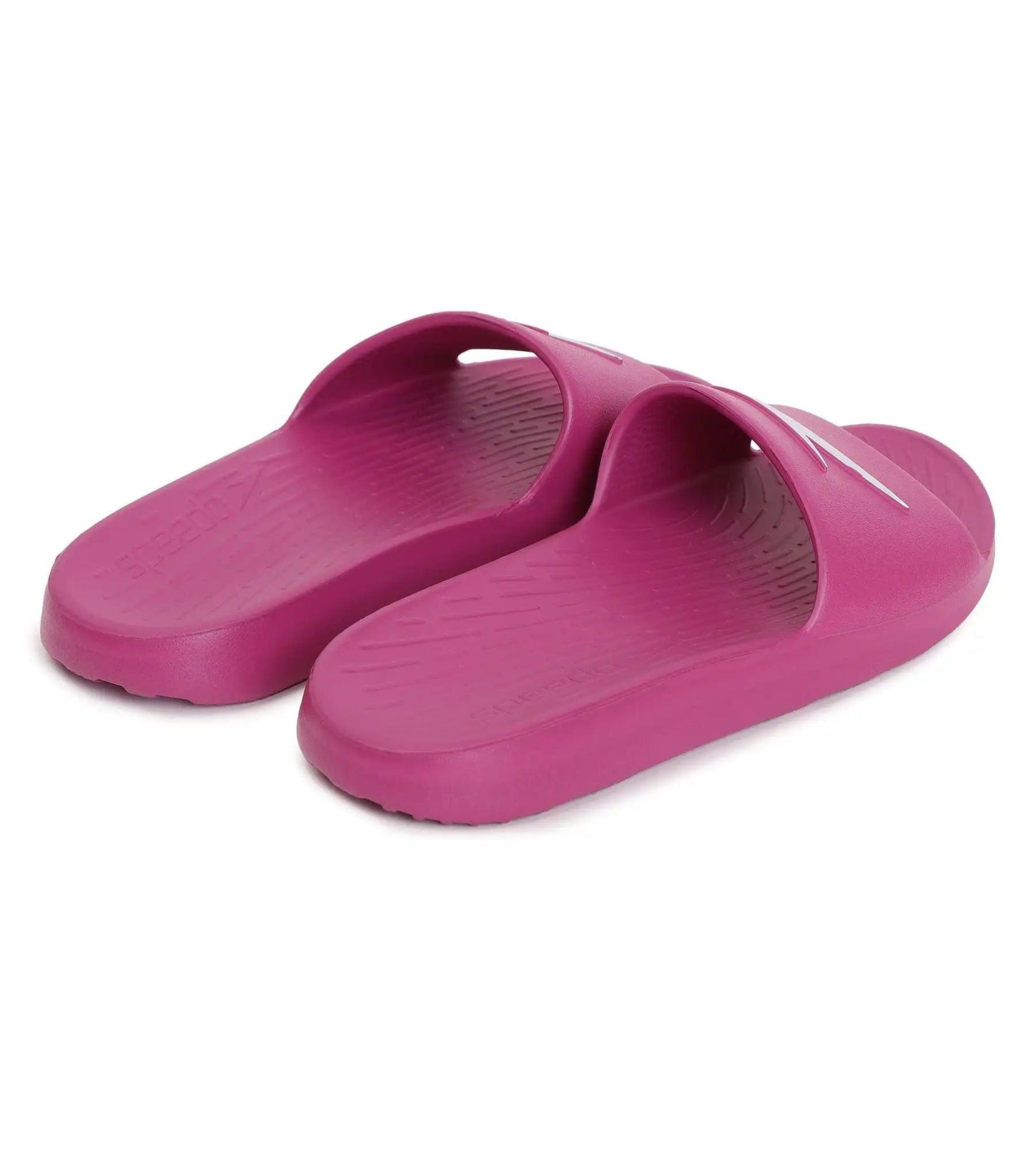 Women's Single Colour Slides - Berry & White_8