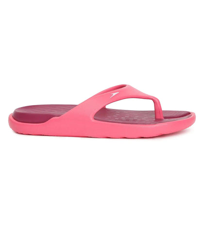 Women's Dual Colour Flip Flops - Deep Plum & Cinder Rose_2