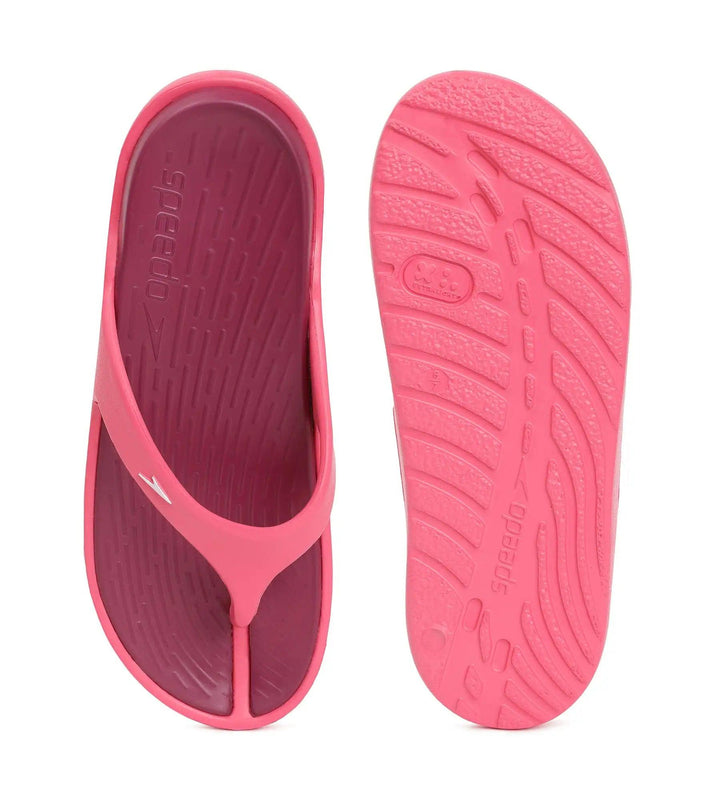 Women's Dual Colour Flip Flops - Deep Plum & Cinder Rose_7