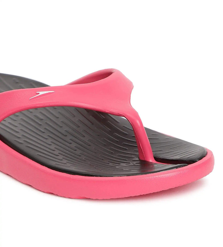 Women's Dual Colour Flip Flops - Black & Raspberry Fill_5