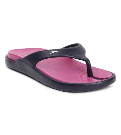 Women's Dual Colour Flip Flops - Berry & True Navy_3