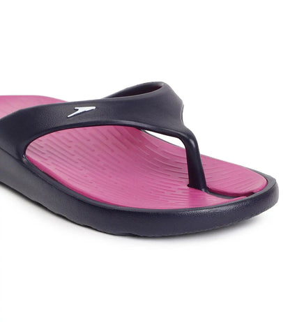 Women's Dual Colour Flip Flops - Berry & True Navy_5