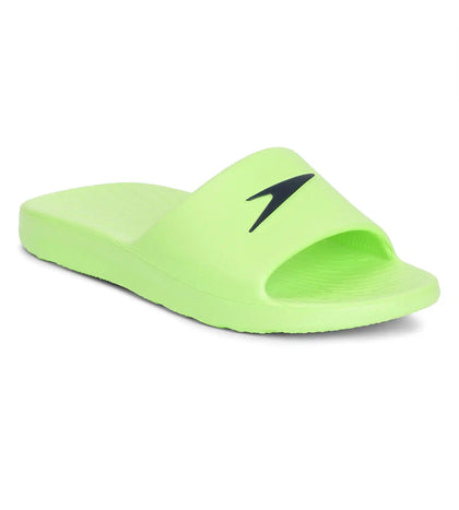 Unisex Junior's Single Colour Slides - Bright Zest & True Navy_3