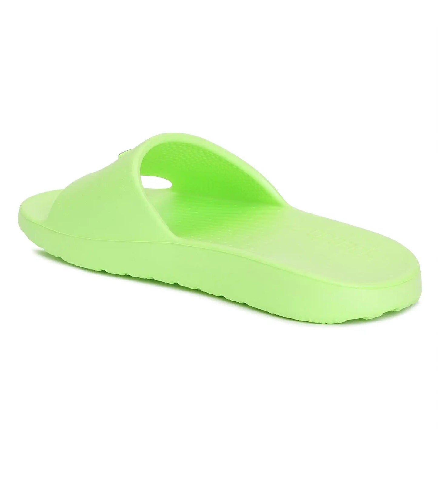 Unisex Junior's Single Colour Slides - Bright Zest & True Navy_4