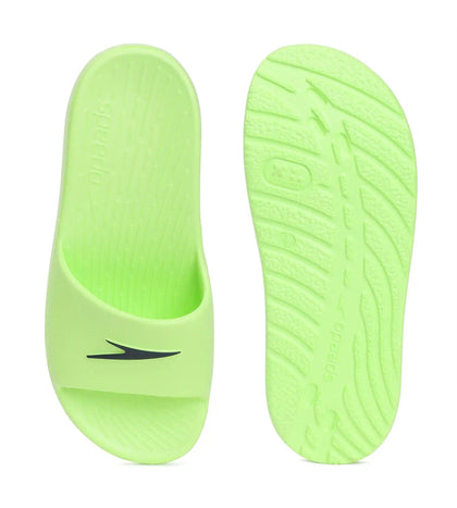 Unisex Junior's Single Colour Slides - Bright Zest & True Navy_7