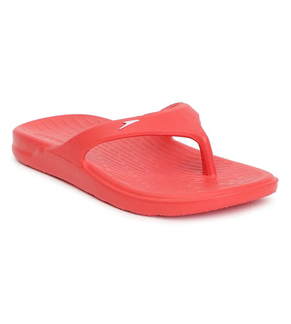 Unisex Junior's Single Colour Flip Flops - Fed Red & White_3