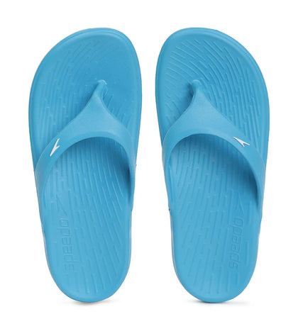 Unisex Junior's Single Colour Flip Flops - Bolt & White_1