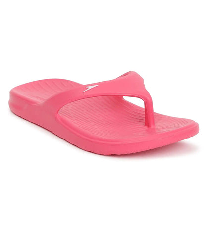 Unisex Junior's Single Colour Flip Flops - Raspberry Fill & White_3