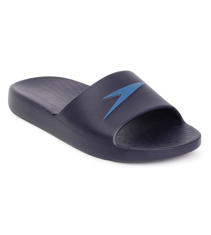 Men's Single Colour Slides - True Navy & Blue Flame_3