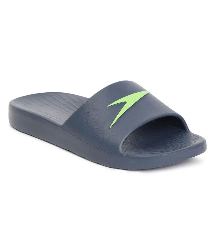 Men's Single Colour Slides - USA Charcoal & Atomic Lime_3