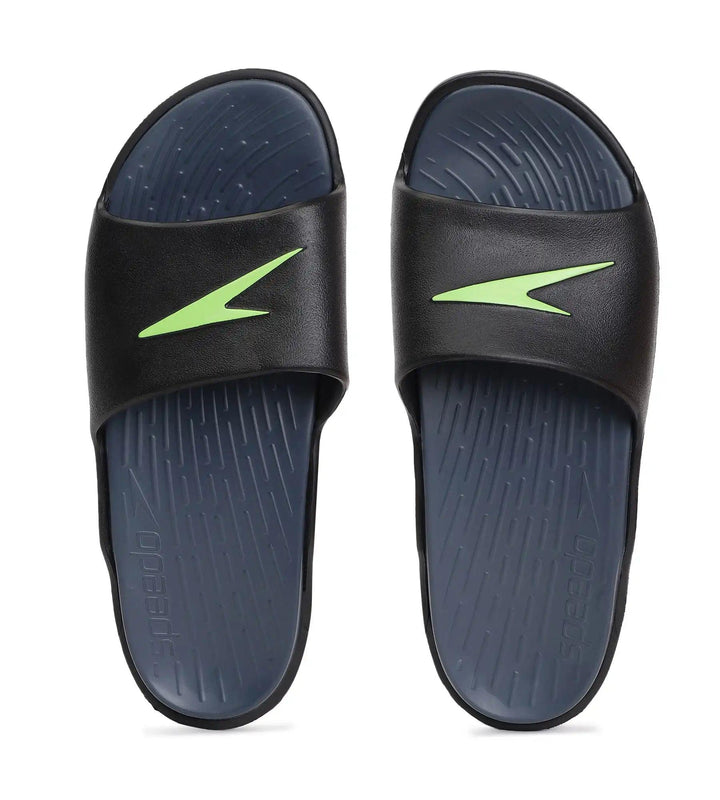 Men's Dual Colour Slides - USA Charcoal & Black_1