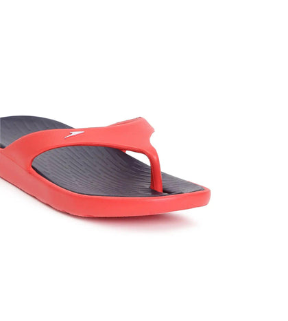 Men's Dual Colour Flip Flops -  True Navy & Fed Red_5