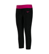 Girl's Endurance 10 Solid Swim Capri - Black & Electric Pink